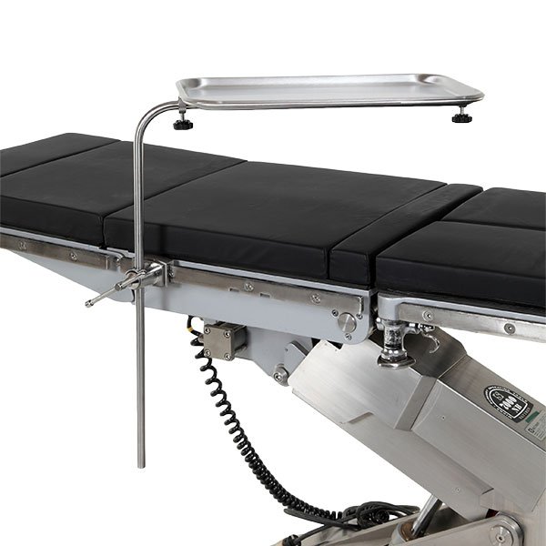 mayo tray attached to OR Table